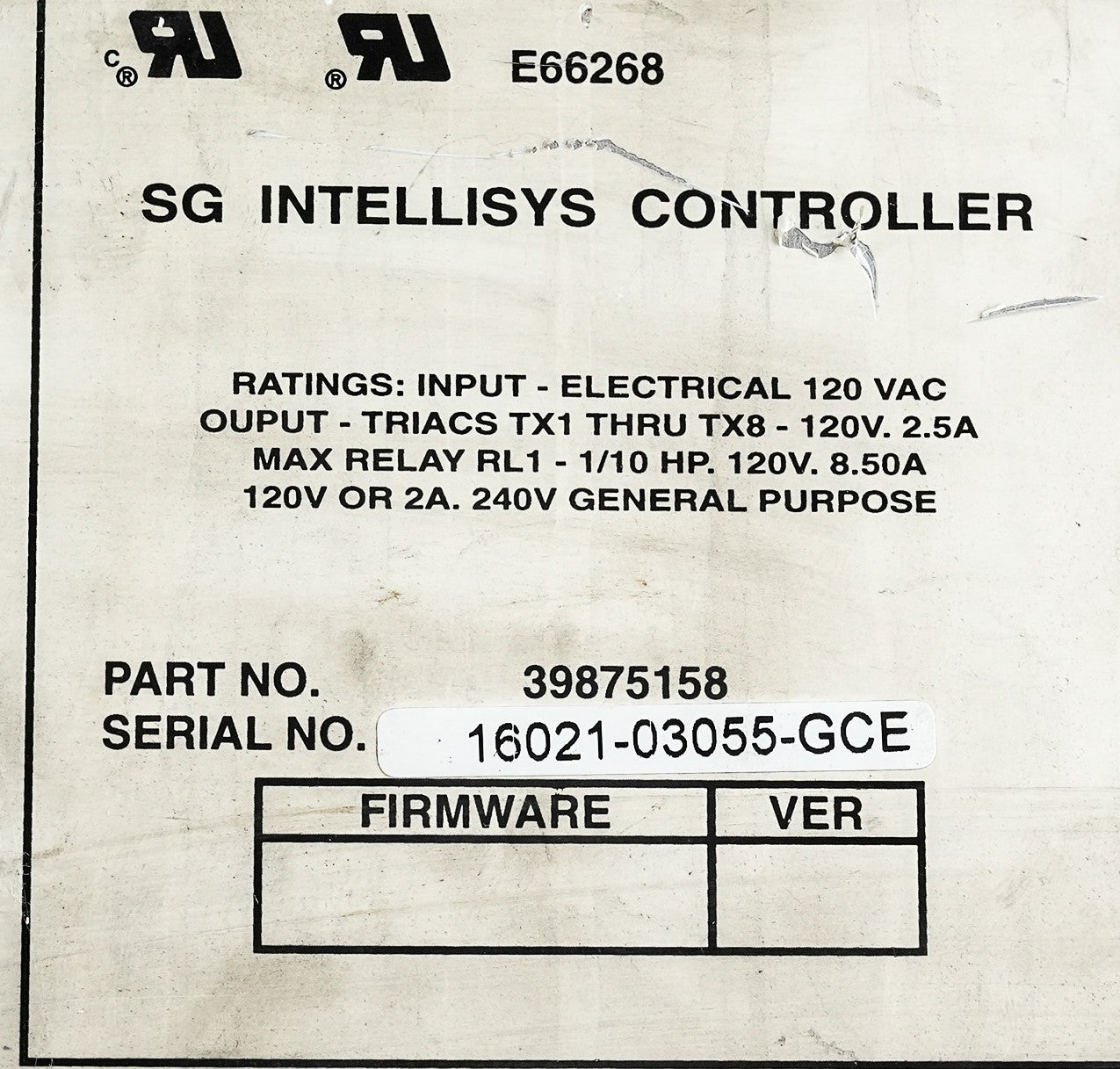 INGERSOLLRAND 39875158 Intellisys SG Controller 39875331 E66268