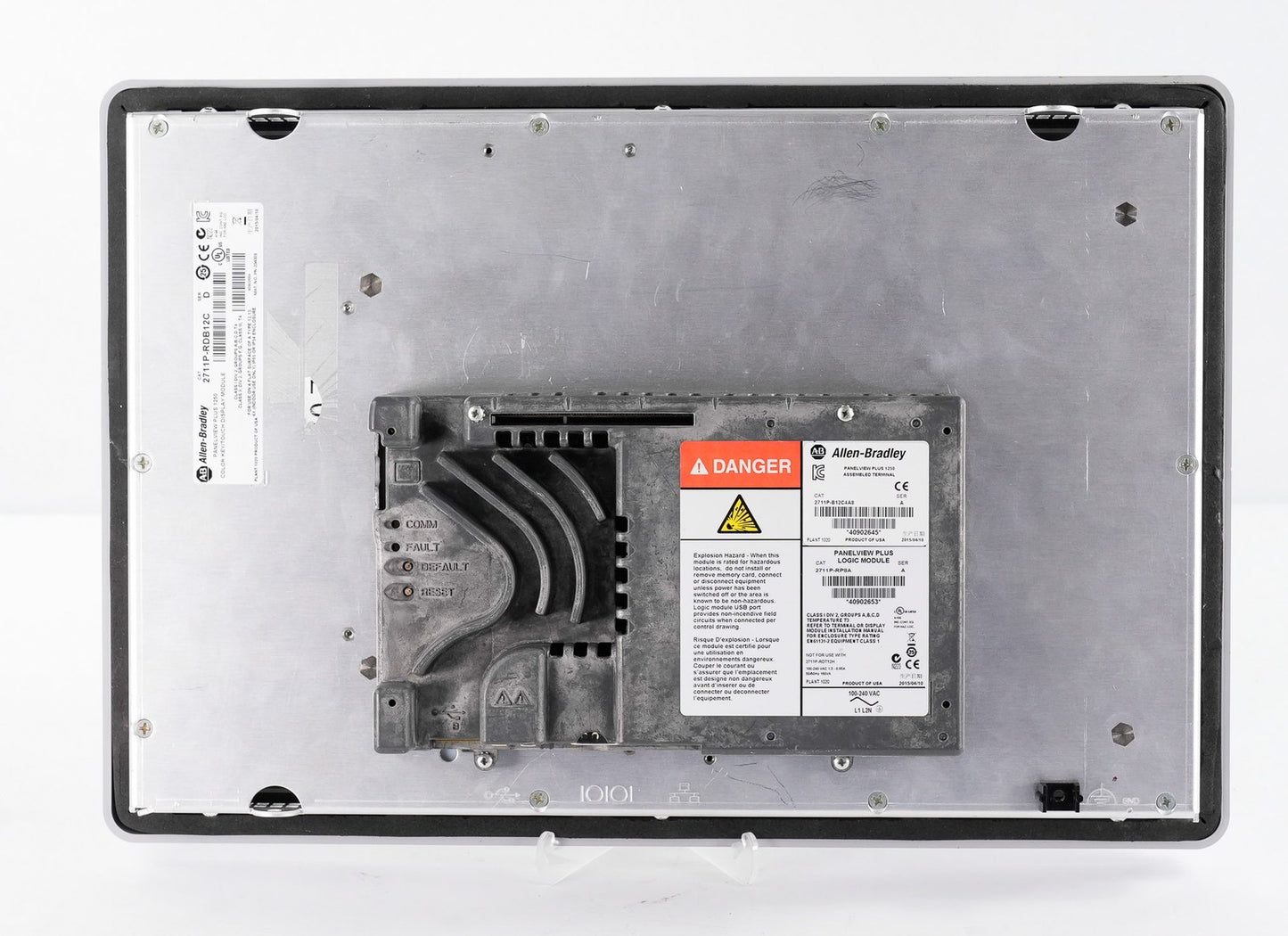 Allen Bradley 2711P-B12C4A8 PanelView Plus 1250 RDB12C Terminal + RP8A/A Logic