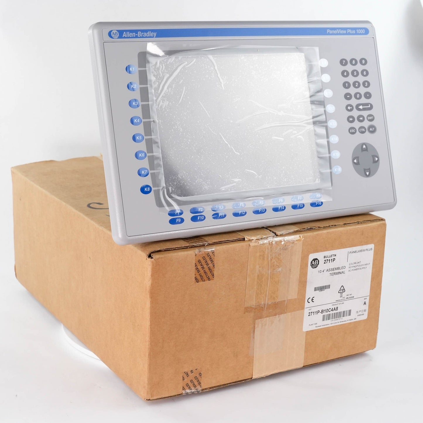 Allen Bradley 2711P-B10C4A8 Ser A PanelView Plus 1000 Color RP8A 2711p-RDB10C