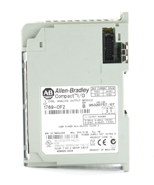 ALLEN BRADLEY 1769-OF2 SER B COMPACTLOGIX I/O OUTPUT MODULE