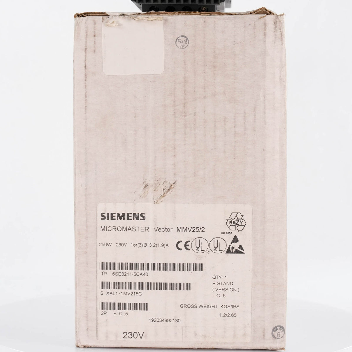 Siemens 6SE3211-5CA40 Micromaster Vector AC Drive 0.12kW 230V 6SE32115CA40