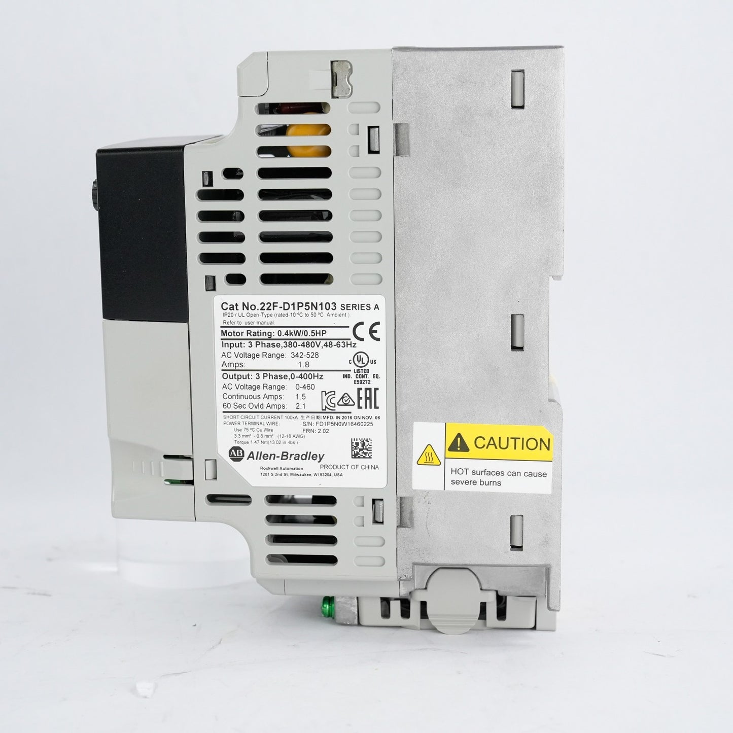 Allen Bradley 22F-D1P5N103 /A PowerFlex 4M AC Drive 0.4kW/0.5HP - Refurbished