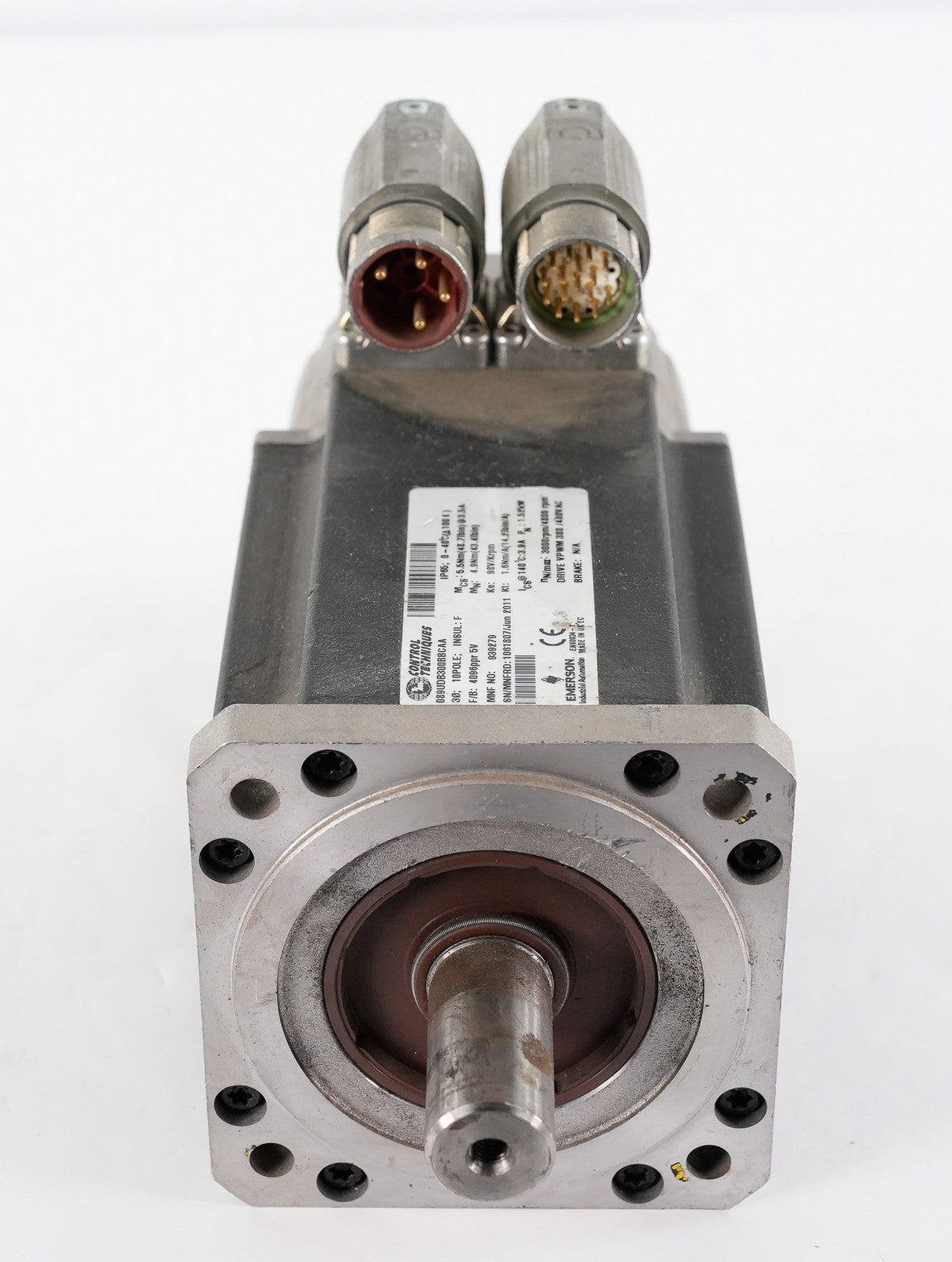 Emerson 089UDB300BBCAA Control Techniques Servo Motor 4800rpm 5.5Nm 3.5A