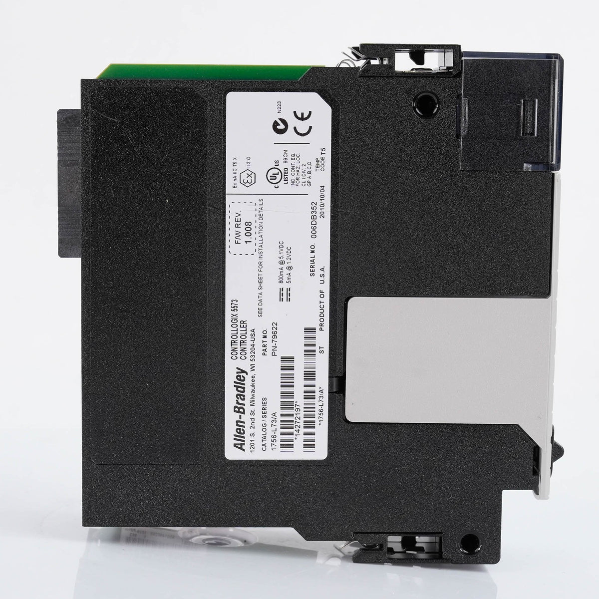 Allen Bradley 1756-L73 Ser A ControlLogix 8MB Logix5573 Processor 1756L73 A