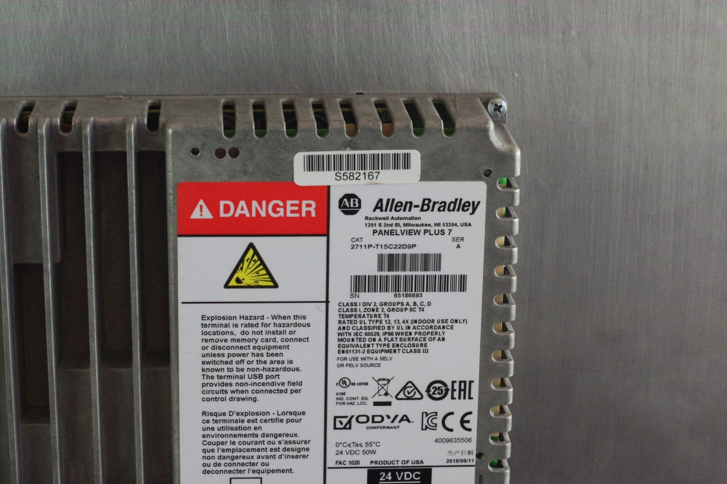 Allen Bradley 2711P-T15C22D9P /A PanelView Plus Color Terminal - Refurbished