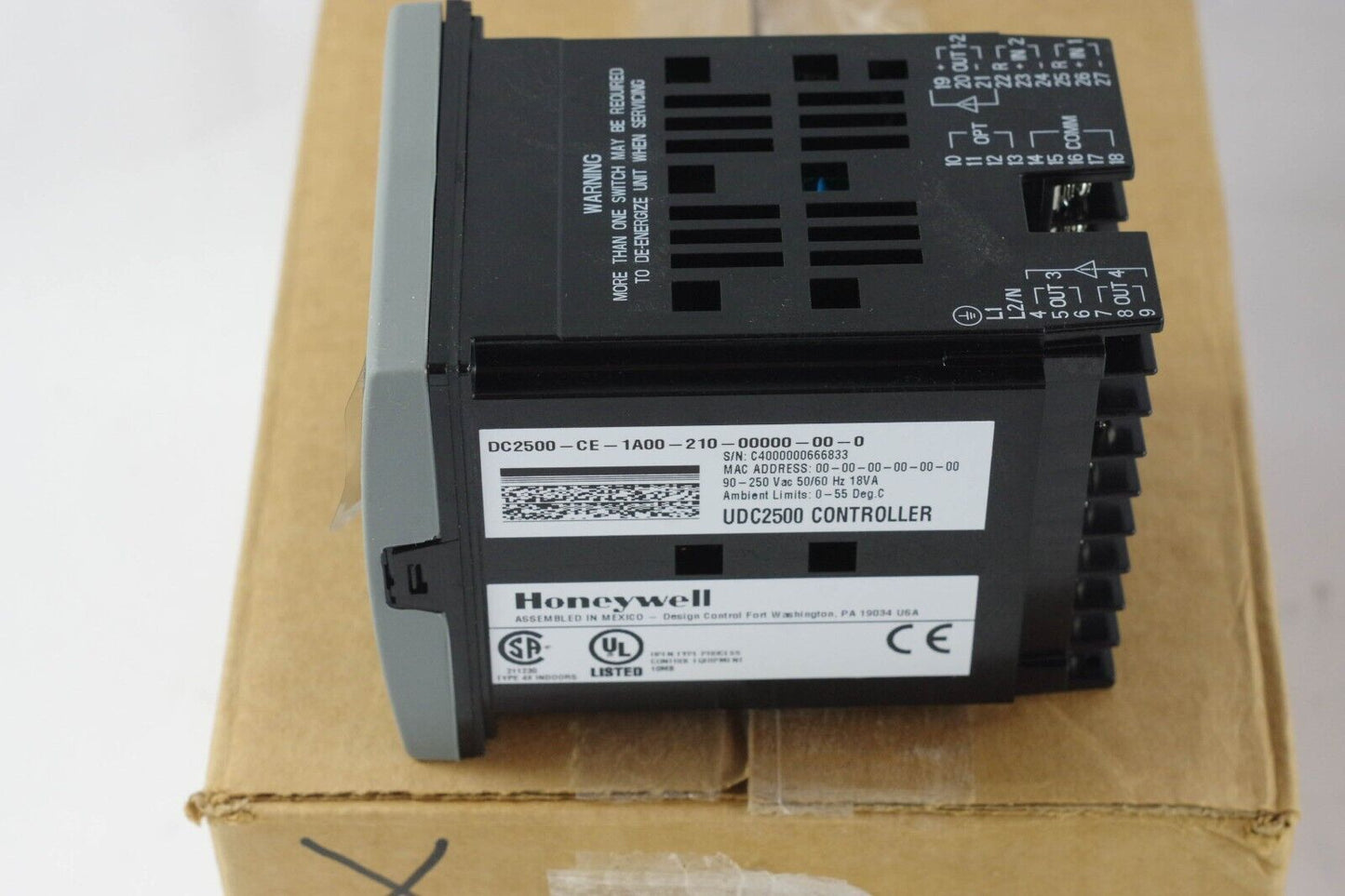 Honeywell DC2500-CE-1A00-210-00000-00-0 UDC2500 Controller