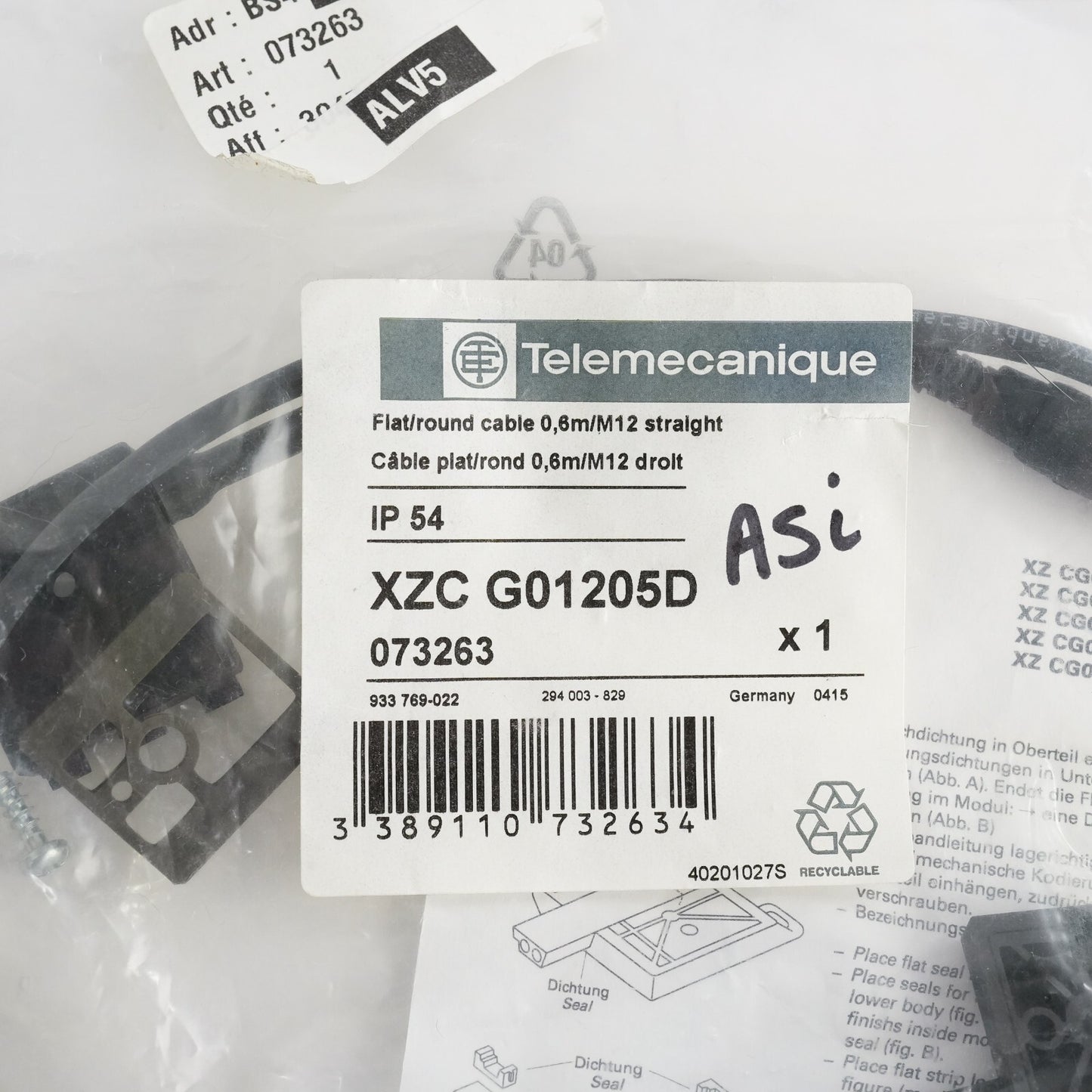 Telemecanique XZC G01205D / XZCG01205D Cable - Sealed Surplus