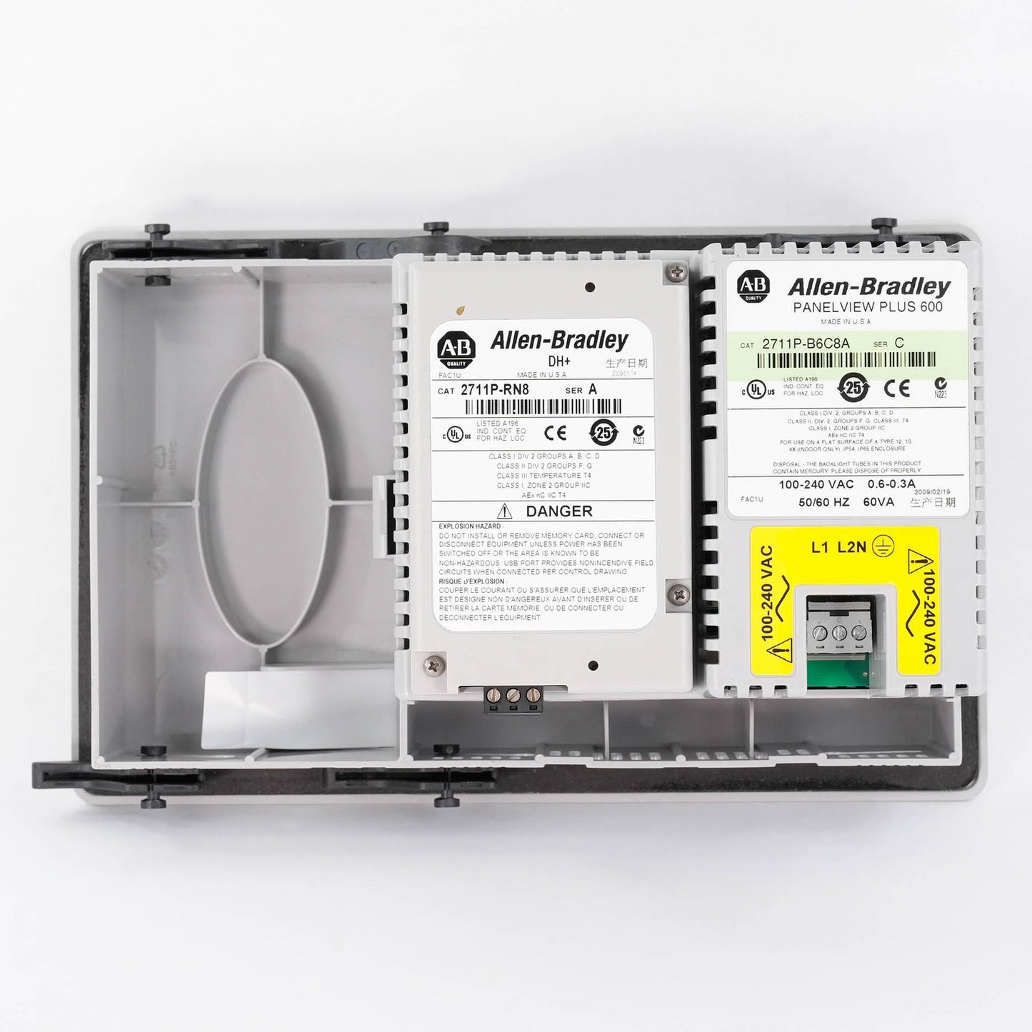 Allen Bradley 2711P-B6C8A Ser C PanelView Plus 600 Color Key/Touch 100-240VAC