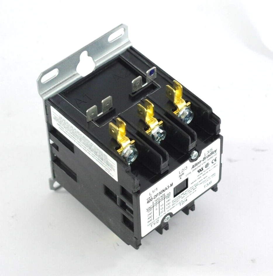 ALLEN BRADLEY 400-DP30NA3-M 400 Definite Purpose Contactor 30A 208/240V 50/60HZ