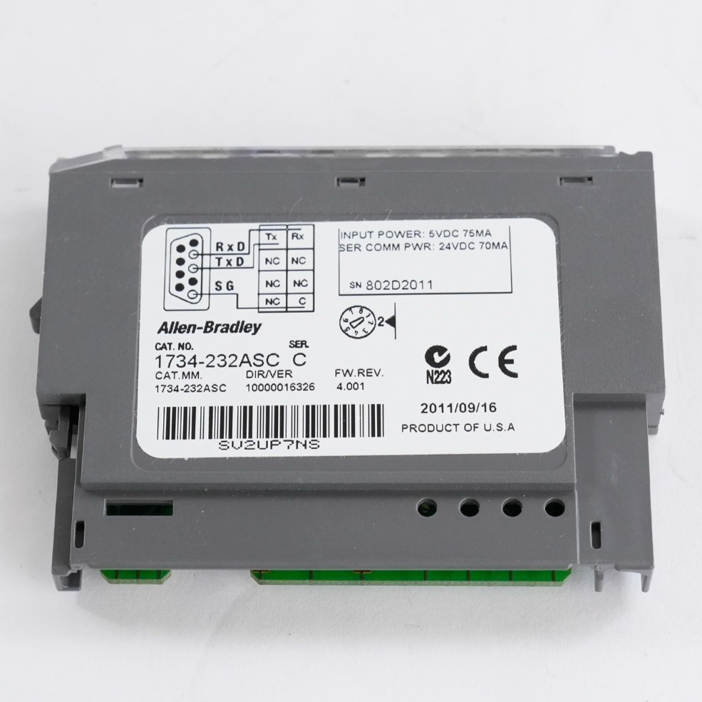 Allen Bradley 1734-232ASC /C Point I/O RS232 Serial ASCII Interface - Open Box