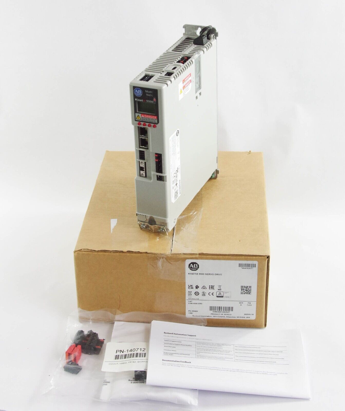 2023 Allen Bradley 2198-H040-ERS /A Kinetix 5500 32.5A Servo Drive - Open Box