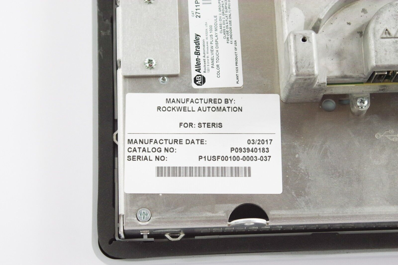 Allen Bradley 2711P-T10C4D8 PanelView Plus 6 2711P-RP8D Ser B +