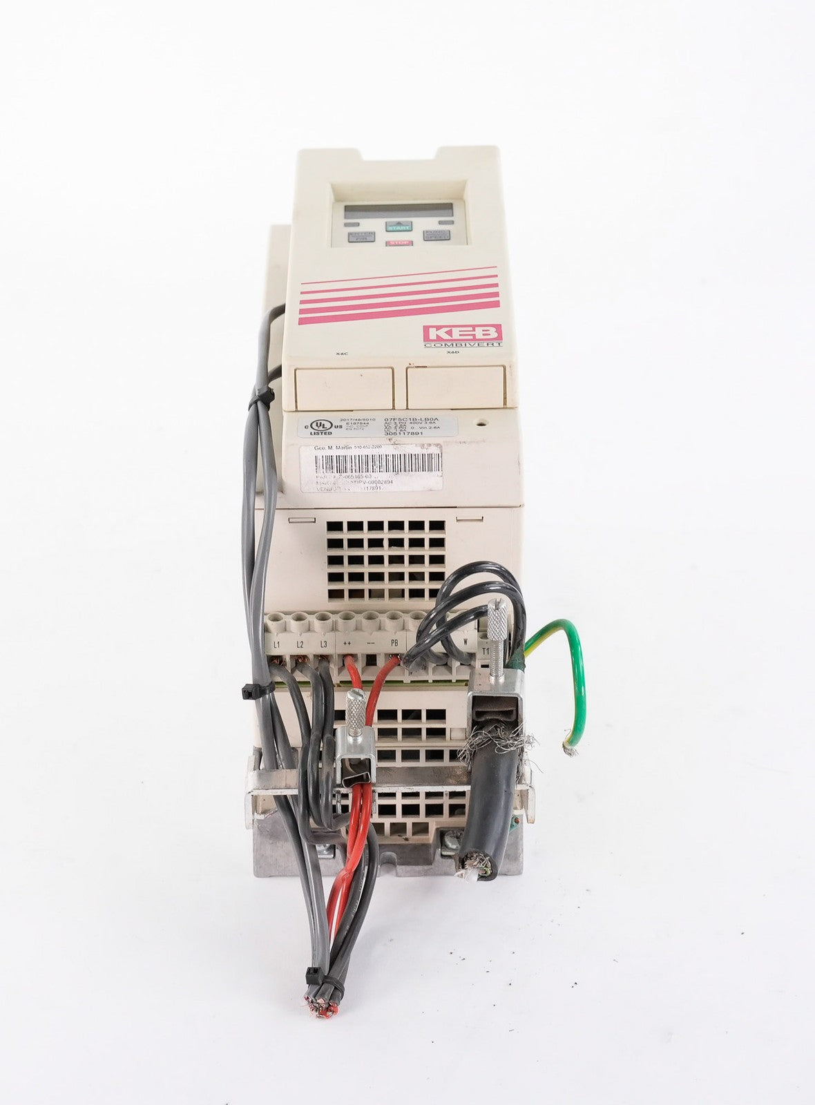 KEB Combivert 07.F5.C1B-LB0A F5 AC Drive 460V 3-Phase 07F5C1BLB0A