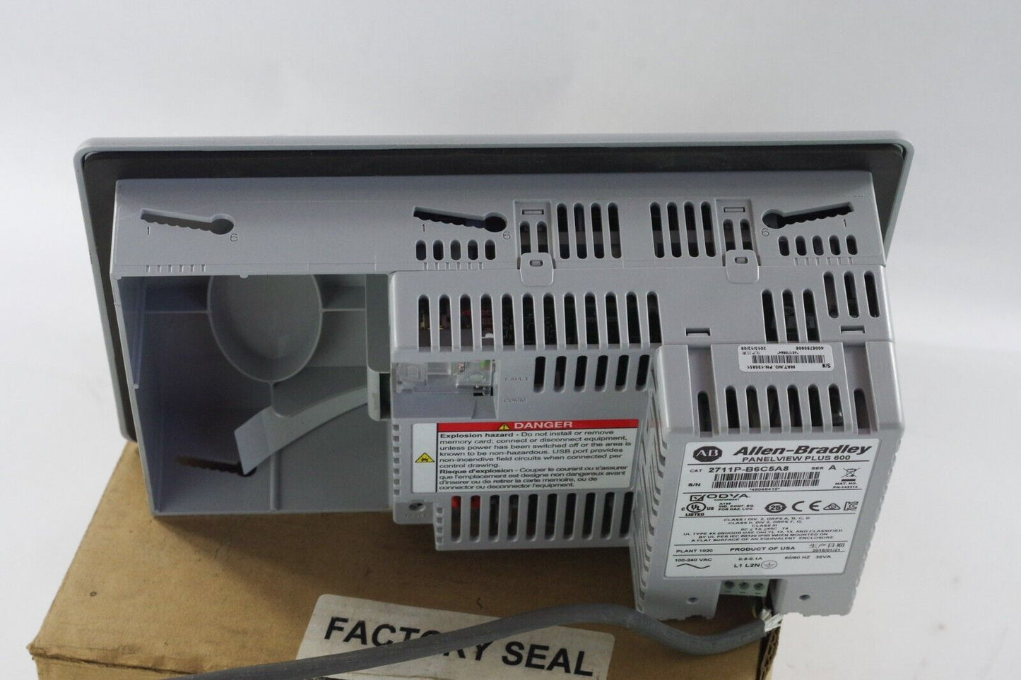 Allen Bradley 2711P-B6C5A8 Ser A Panelview Plus 600 - Open Box Surplus