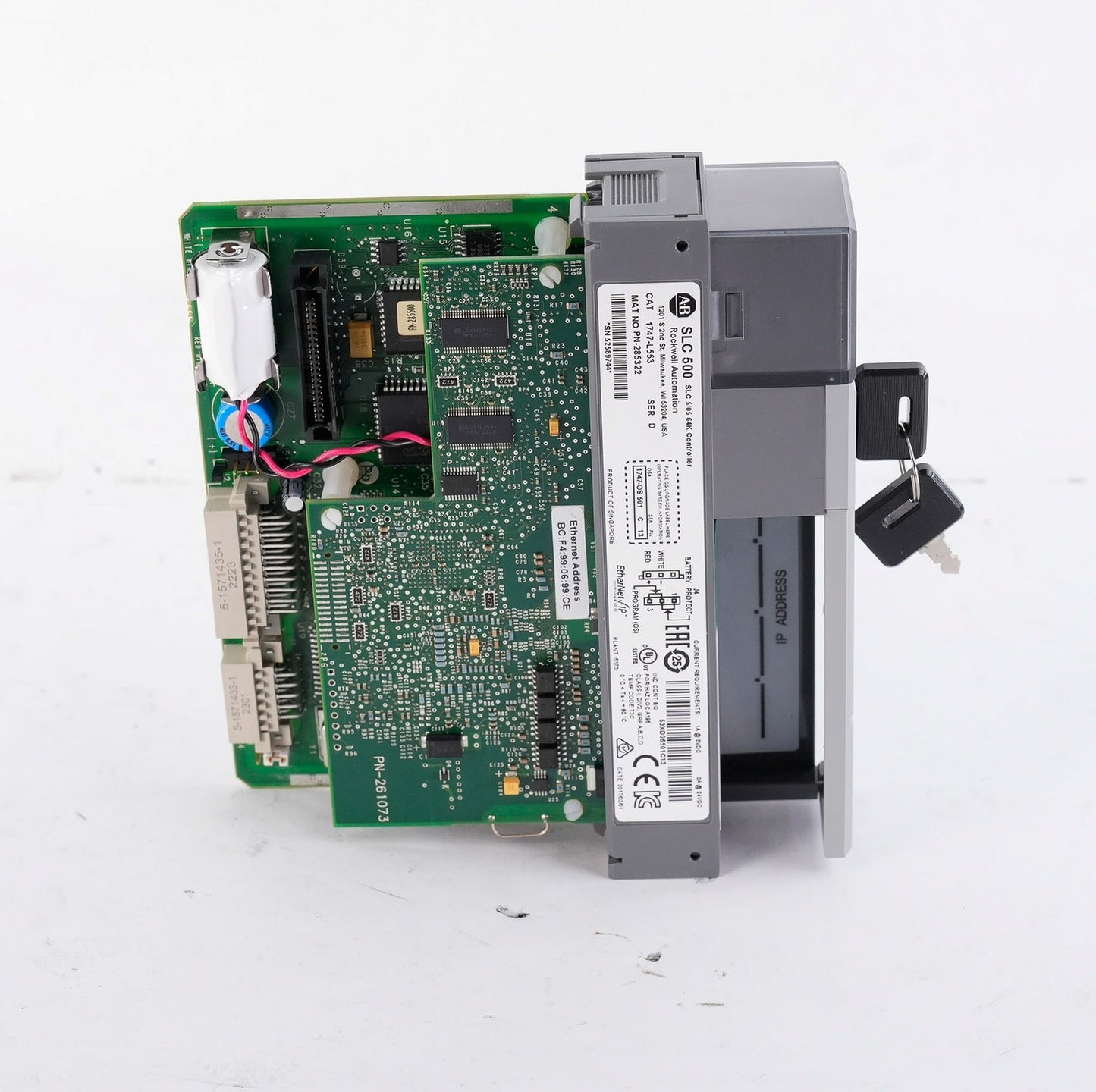 Allen Bradley 1747-L553 /D SLC 500 5/05 64K Controller + Key 1747L553