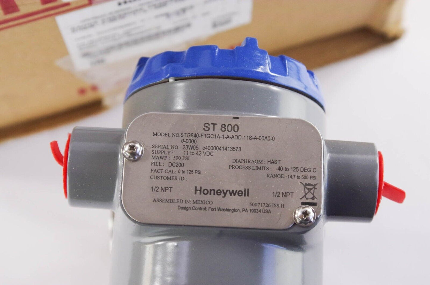 Honeywell ST800 STG840-F1GC1A-1-A-ADD-11S-A-00A0-00-0000 Pressure Transmitter