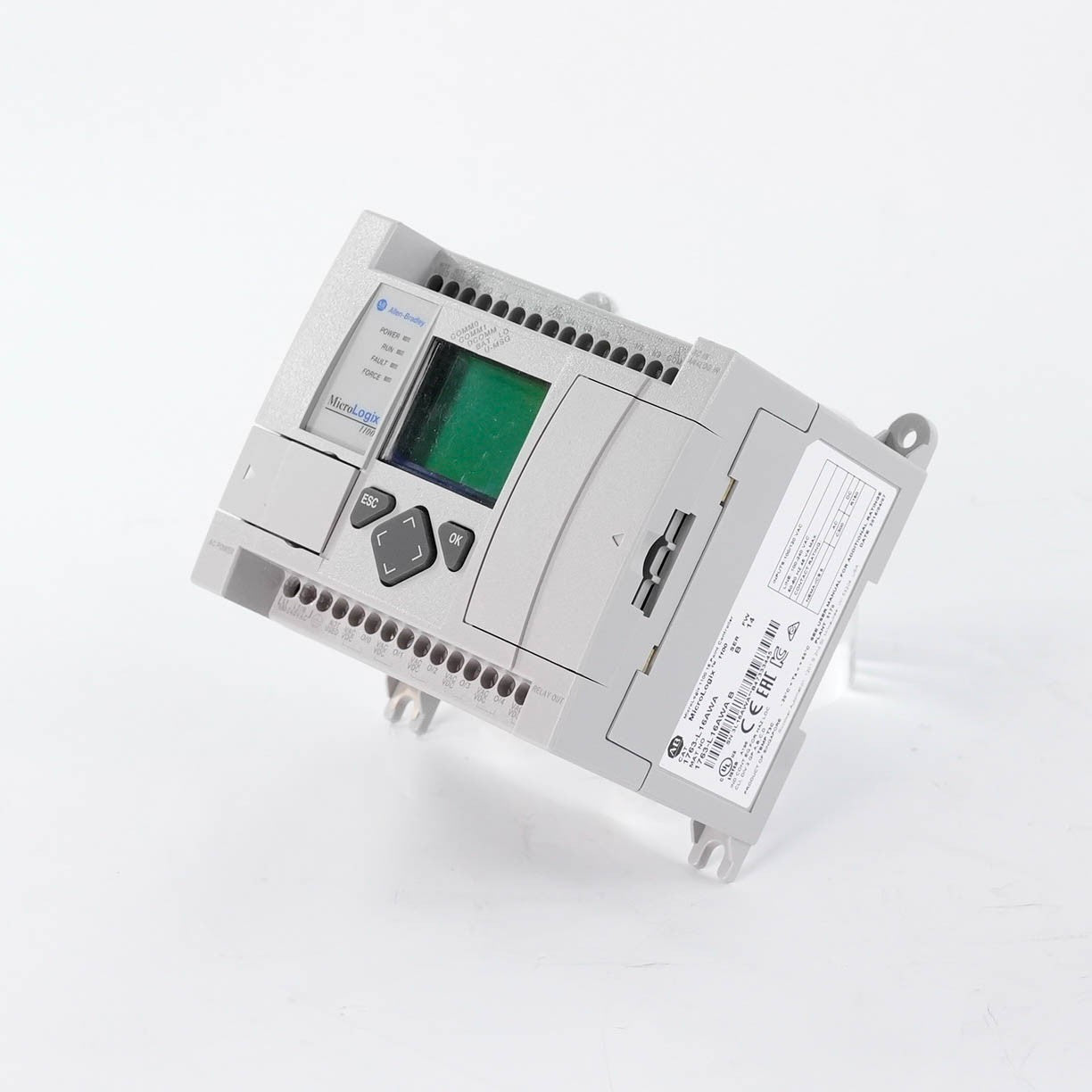 Allen Bradley 1763-L16AWA Ser B MicroLogix 1100 PLC 120/240V AC Controller