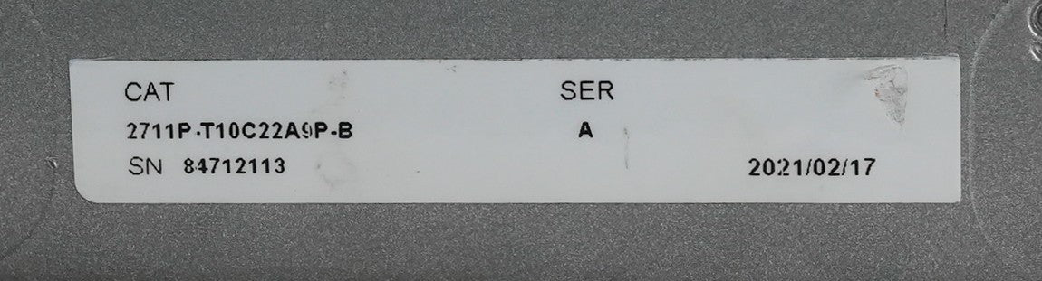 Allen Bradley 2711P-T10C22A9P-B CleaverBrooks Hawk Bezel + Overlay For Panelview