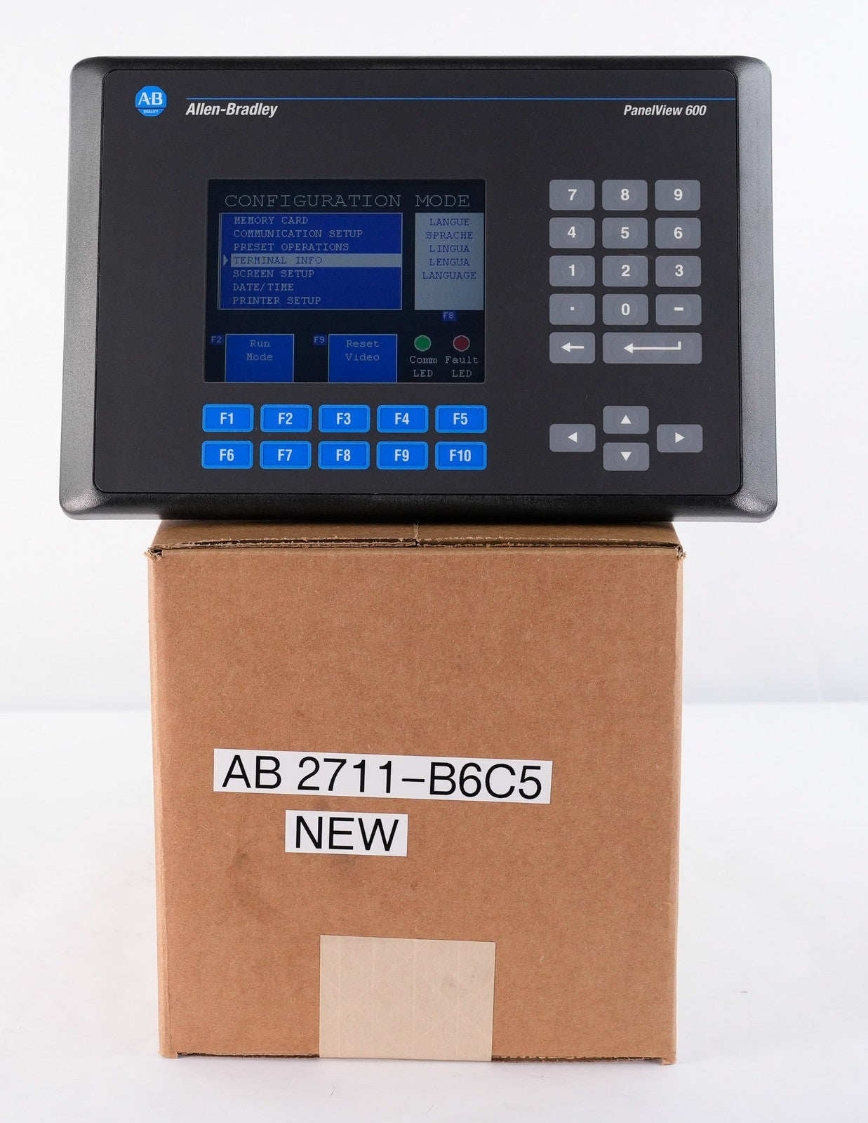 Allen Bradley 2711-B6C5 /C PanelView 600 Keypad 2711B6C5 - Not Original Box