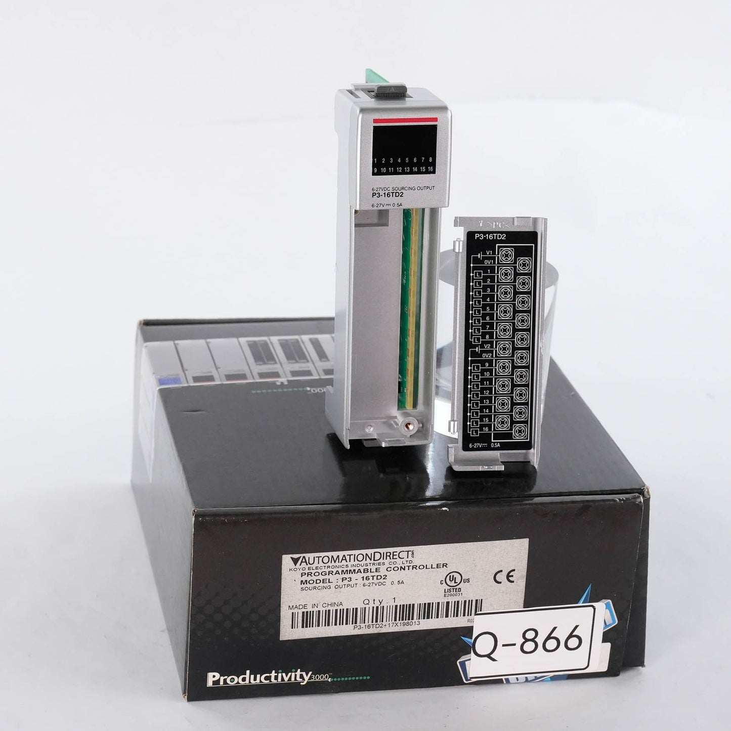 Automation Direct Productivity3000 P3-16TD2 (Missing Wiring Terminal)