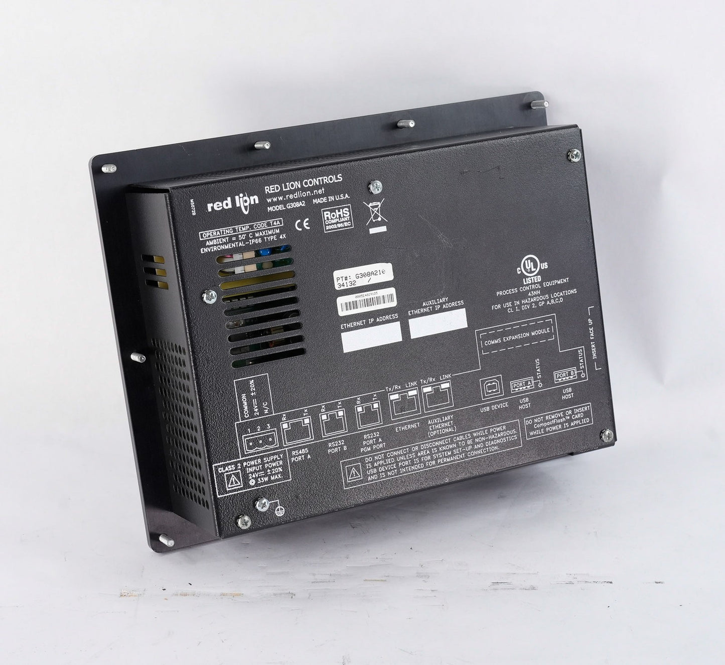 Red Lion Controls G308A210 G308A HMI Operator Interface 8.4" TFT Display Panel