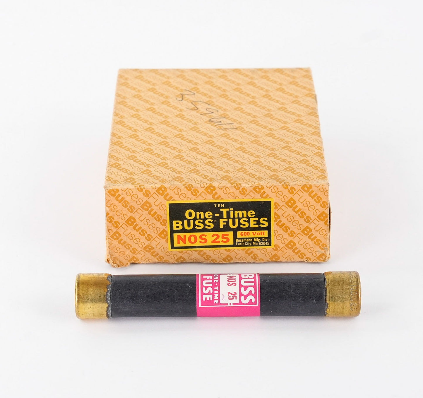 Bussmann Buss NOS 25 One-time Fuse 25A 600V - Open Box