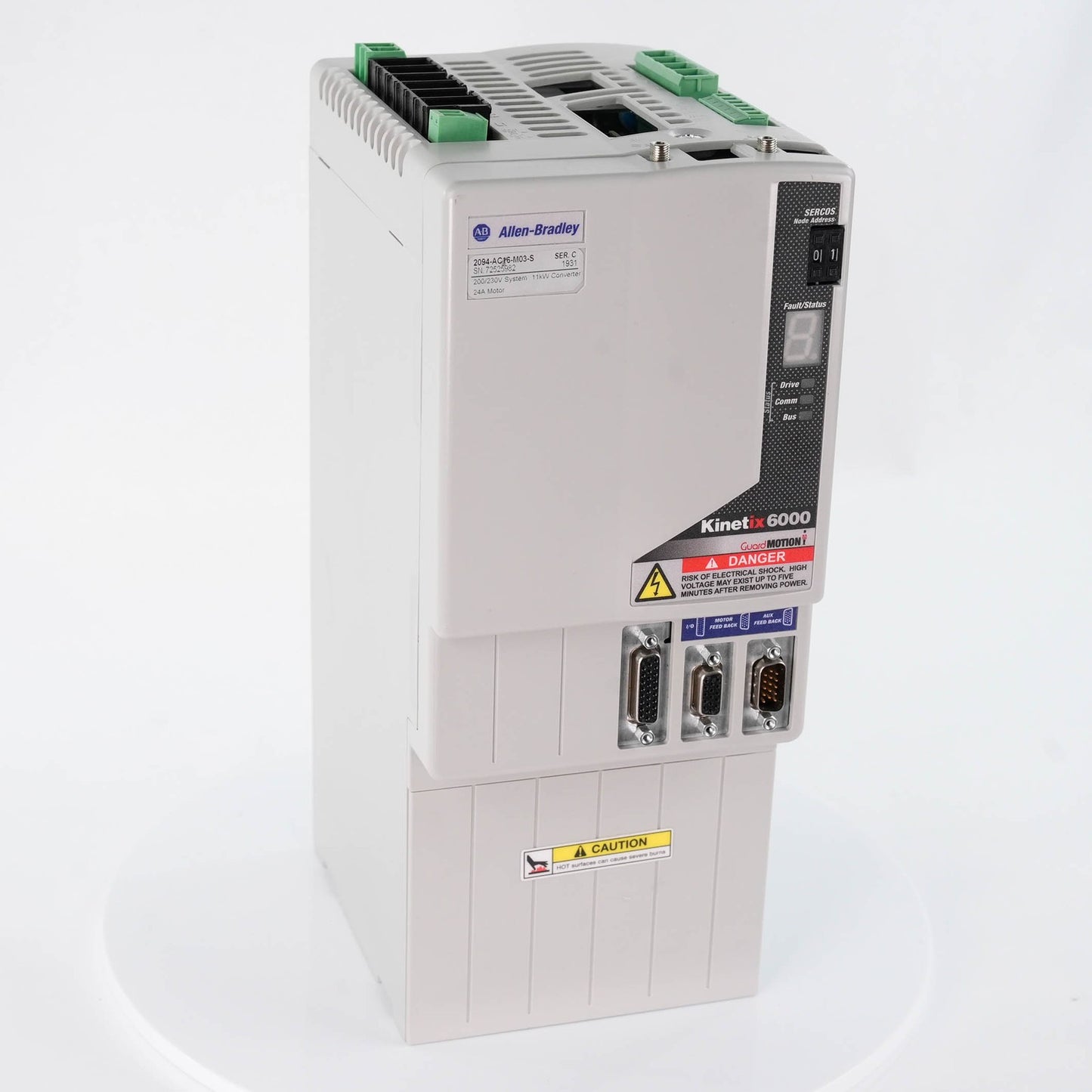Allen Bradley 2094-AC16-M03-S Ser C Kinetix 6000 IAM 230V 15A 3kW 2094AC16M03S