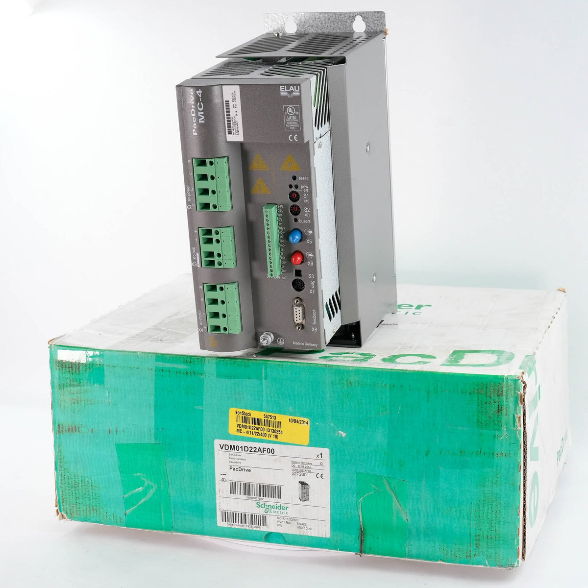 Schneider Electric MC-4/11/22/400 VDM01D22AF00 PacDrive E0A4D9 FW V00.10.xx Open