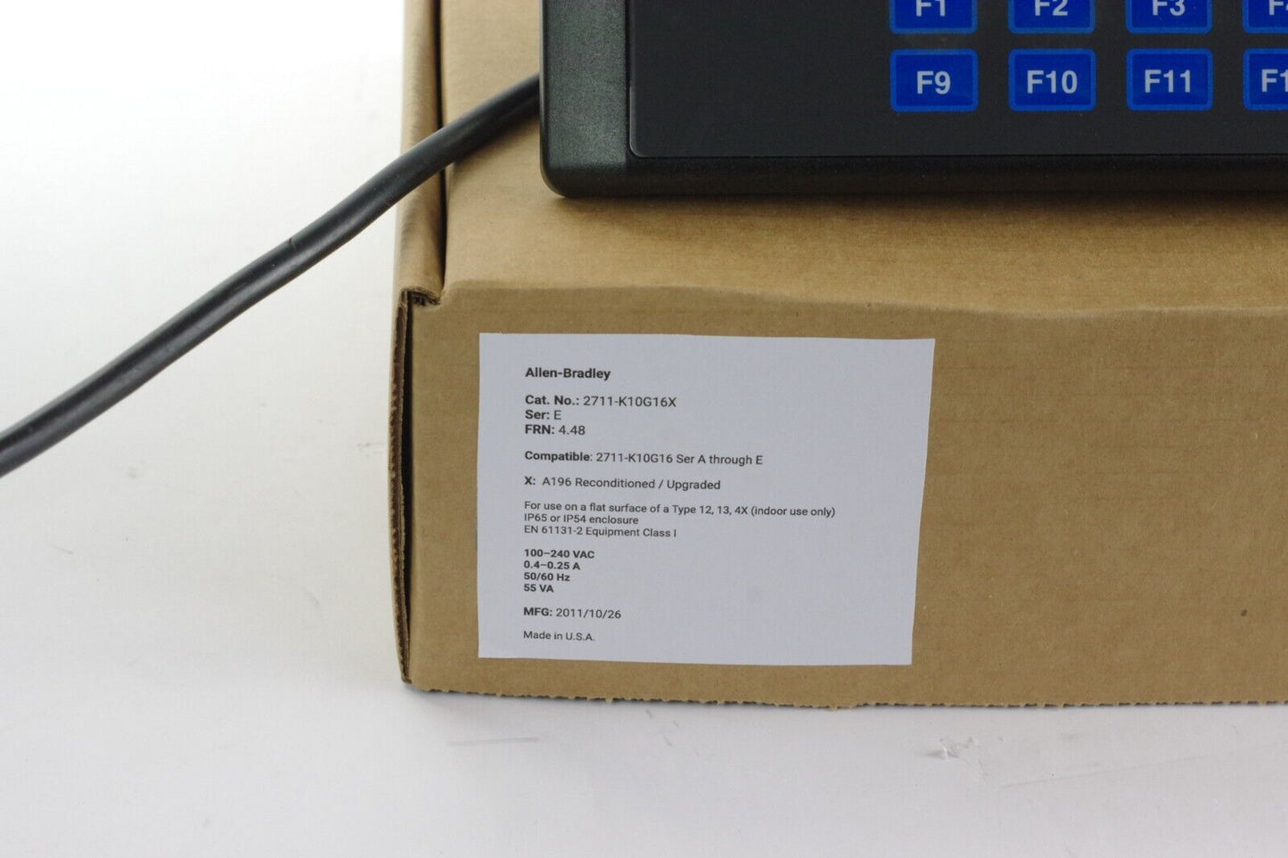 Allen Bradley 2711-K10G16 / 2711-K10G16X Ser E FRN 4.48 Panelview 1000 - Refurb