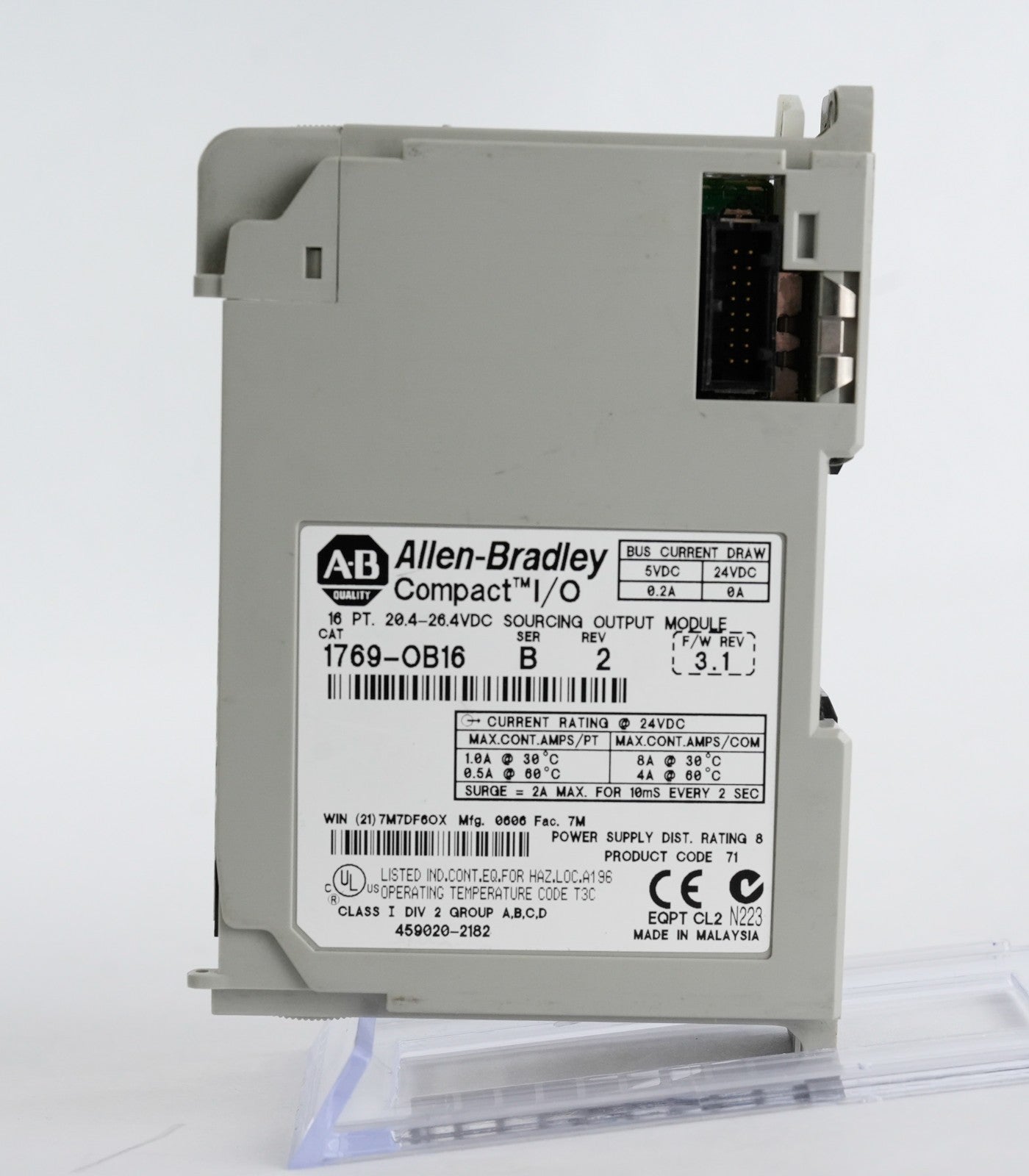 Allen Bradley 1769-OB16 /B Rev 2 Compact I/O Output Module 1769OB16