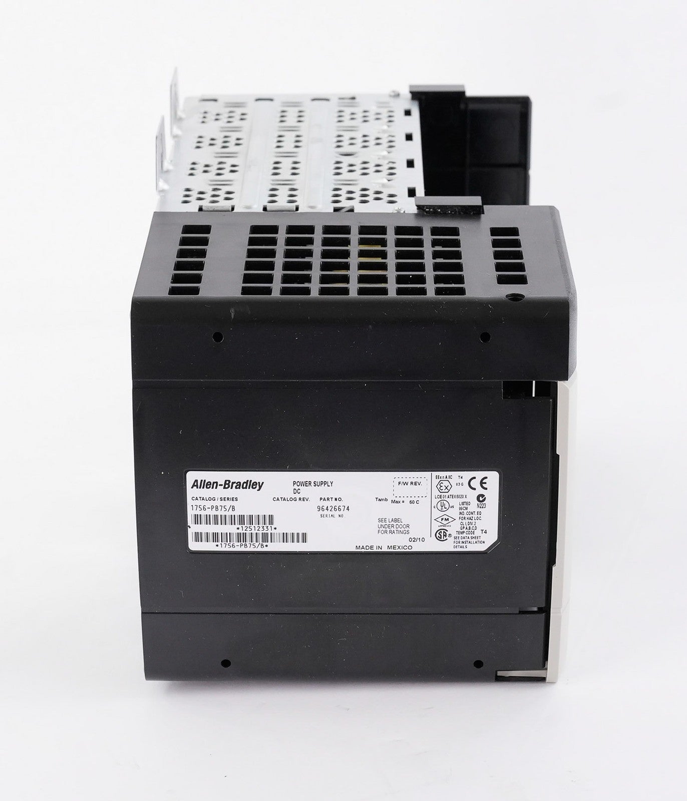 Allen Bradley 1756-PB75 /B ControlLogix Power Supply + 1756-A4 /B 4-Slot Chassis