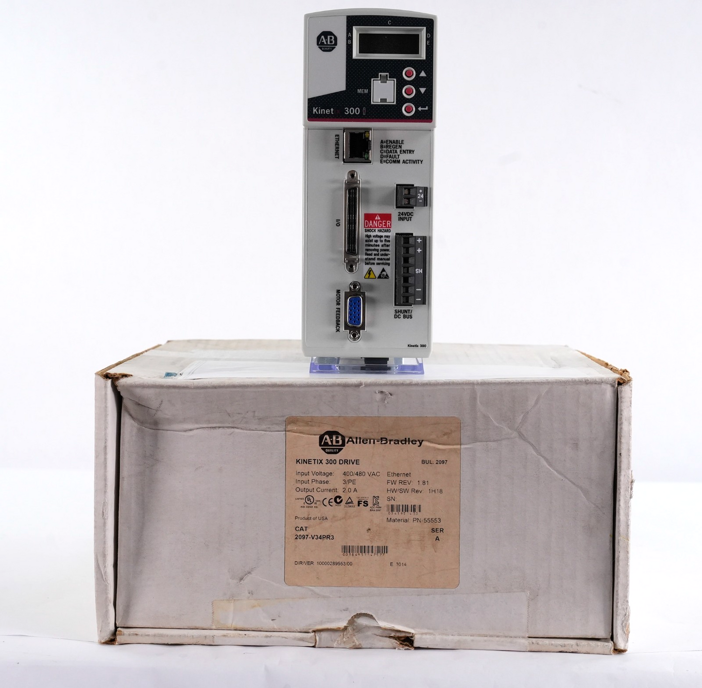 Allen Bradley 2097-V34PR3 /A Kinetix 300 Servo Drive 480V 3ph - Installed