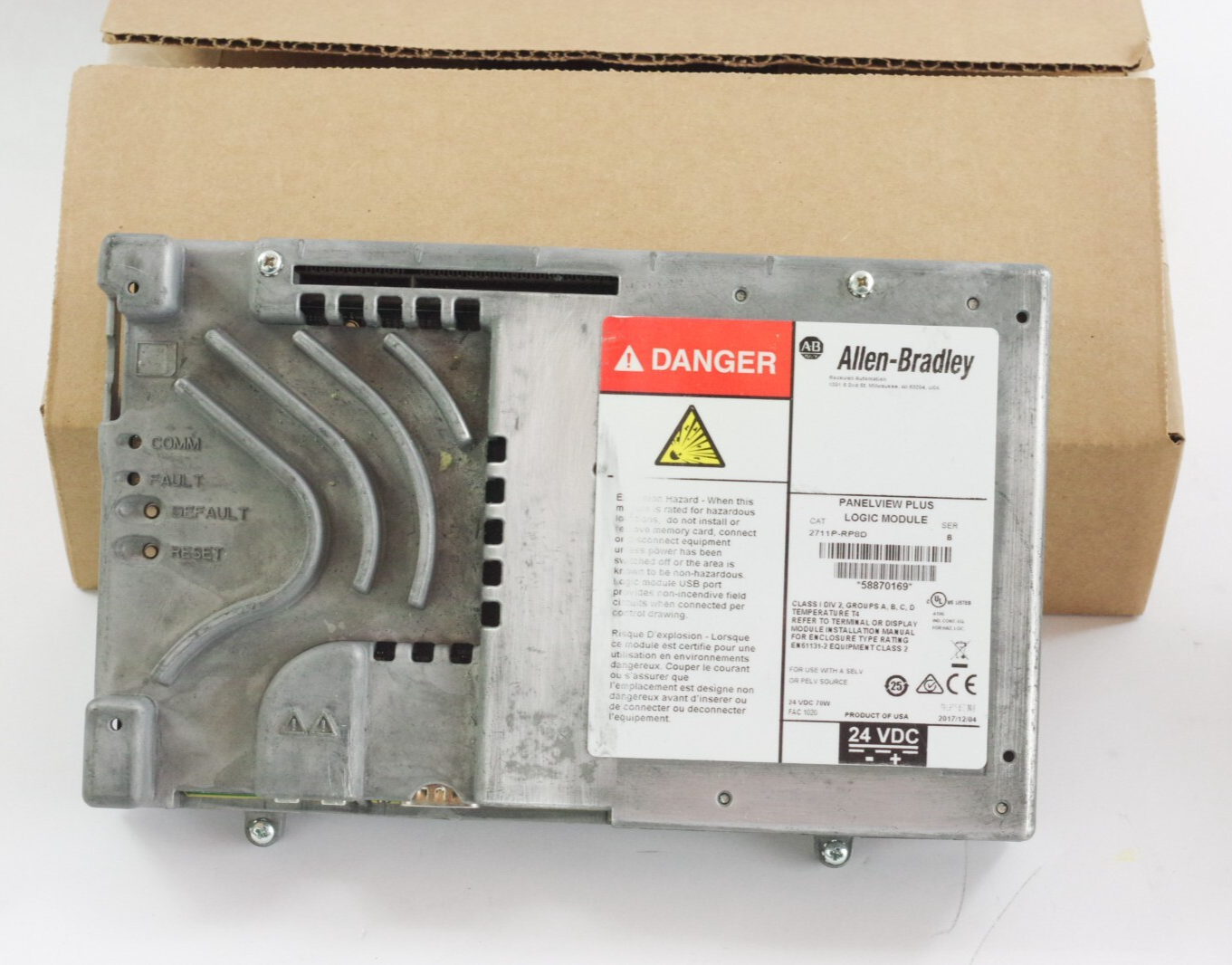 Allen Bradley 2711P-RP8D /B PanelView Plus Logic Module - Refurbished