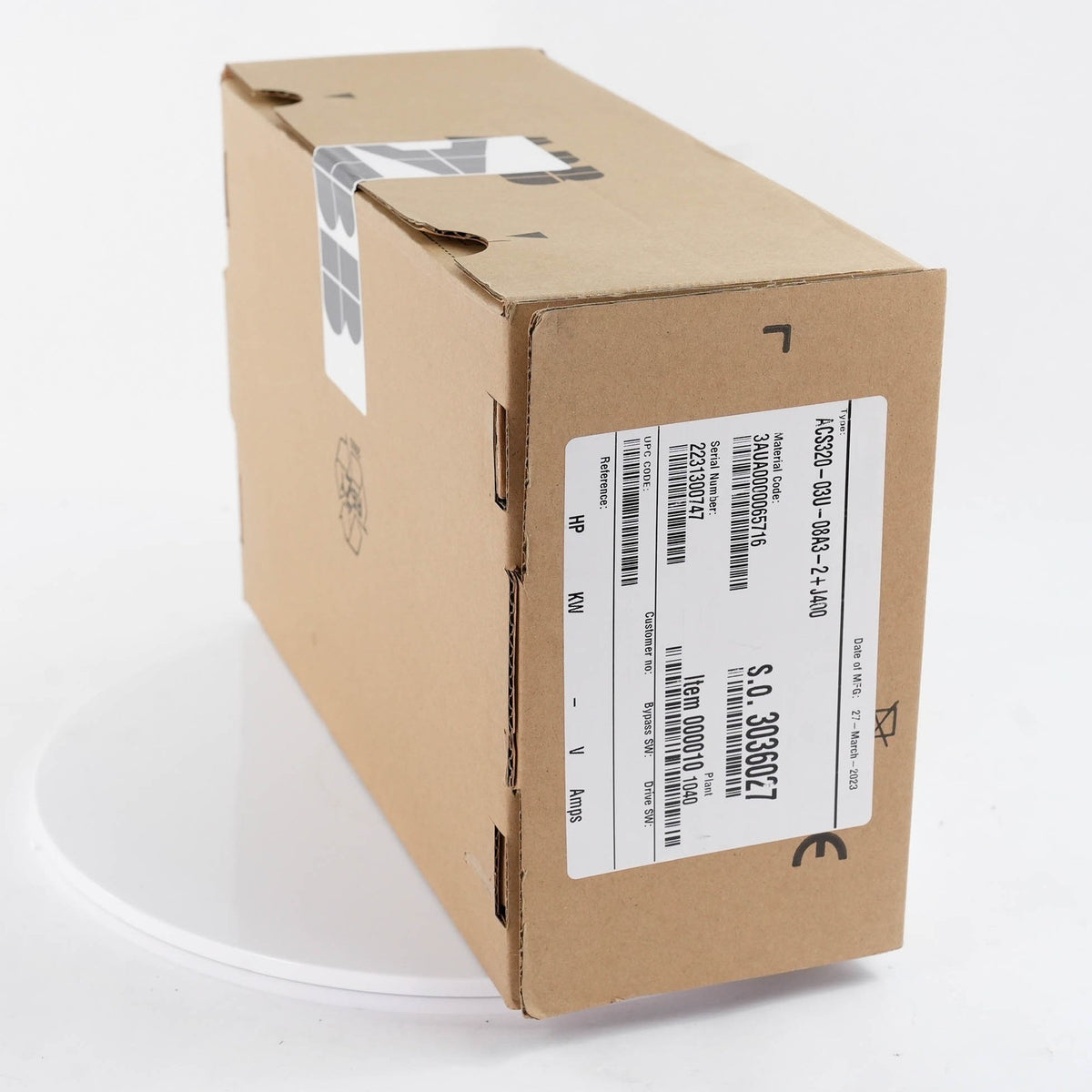 ABB ACS320-03U-08A3-2+J400 AC Drive 230V 3PH 2HP 8.3A VFD ACS32003U08A32+J400