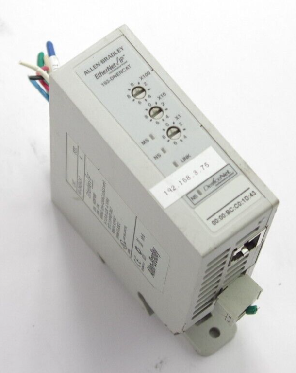 Allen Bradley 193-DNENCAT SER. A Communications Auxiliary, EtherNet/IP