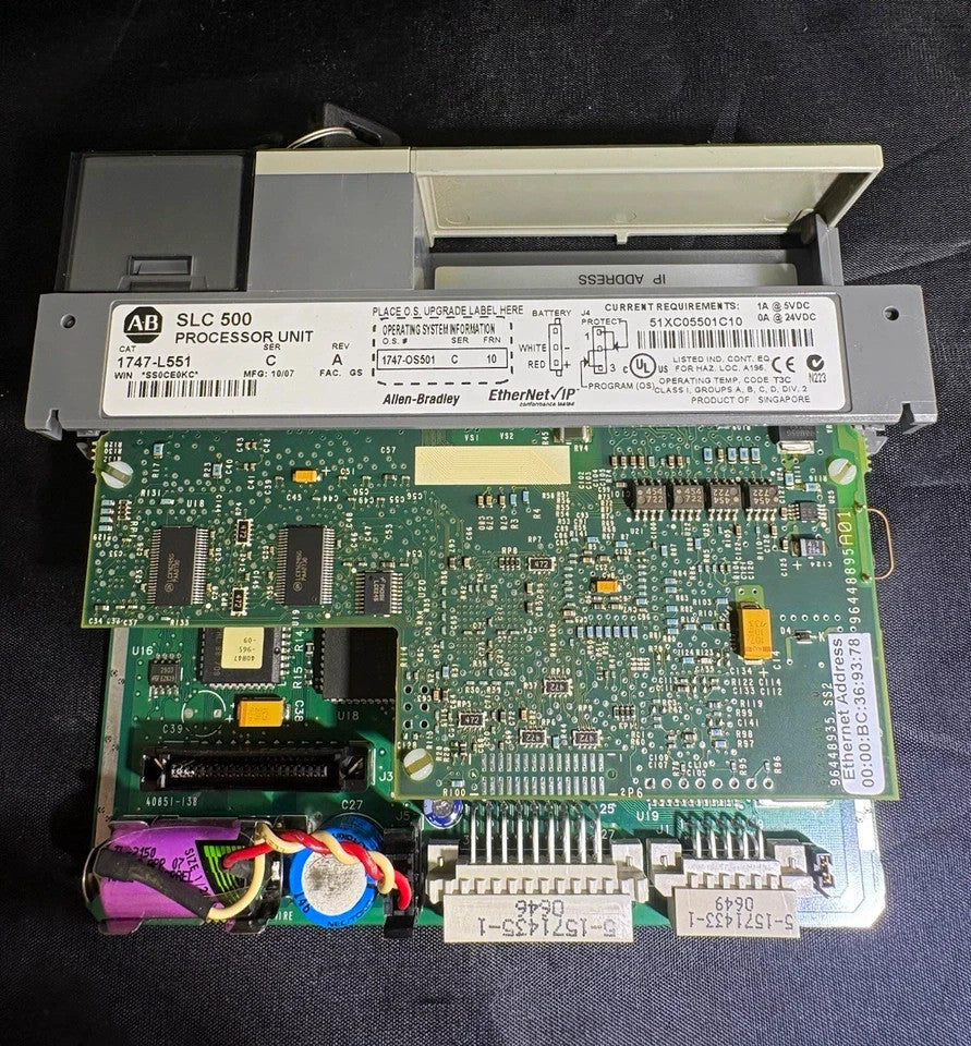 Allen Bradley 1747-L551 /C SLC 500 5/05 Processor 16K Memory 1747L551 Ethernet