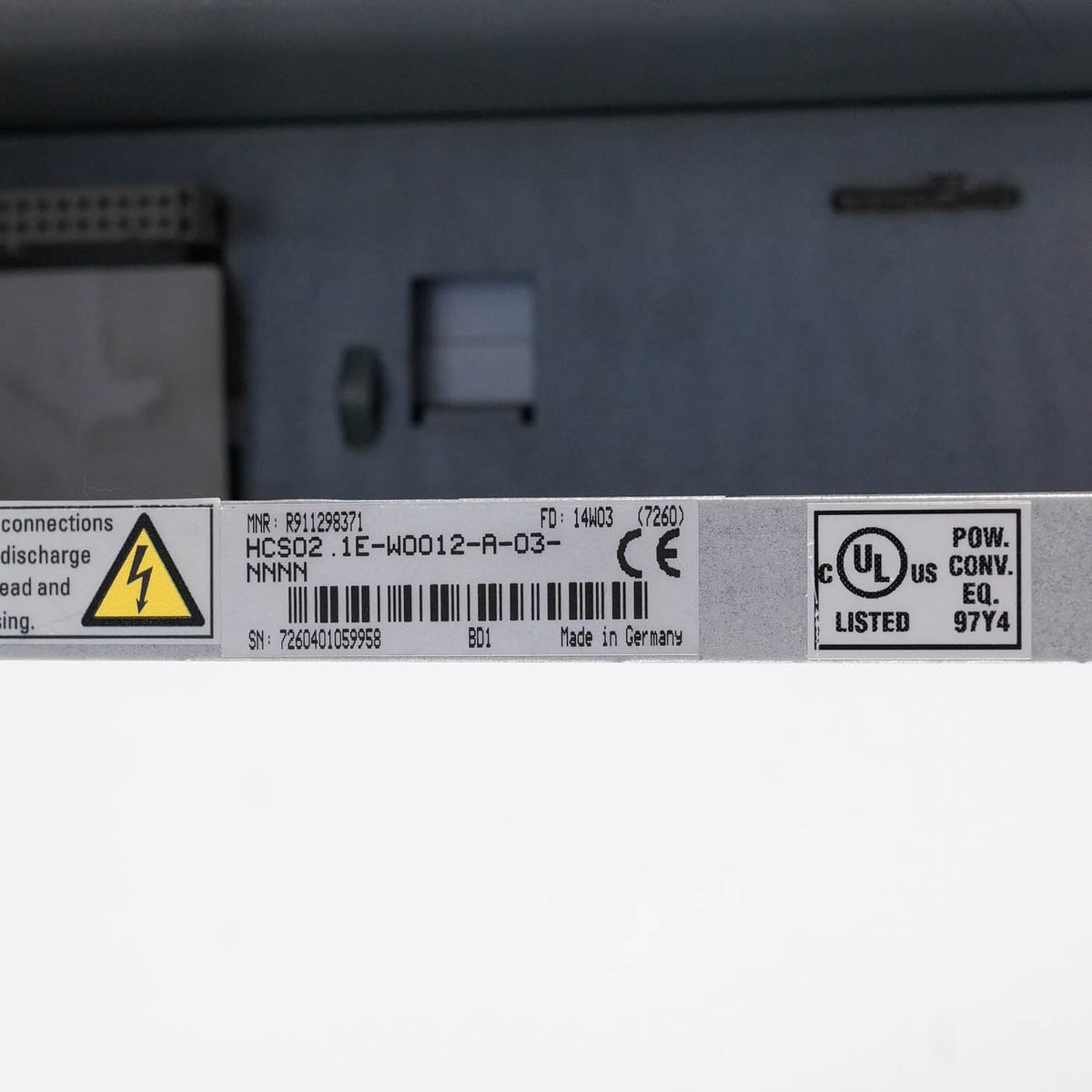 Bosch Rexroth HCS02.1E-W0012-A-03-NNNN IndraDrive Cs AC Drive 12A 200-500V