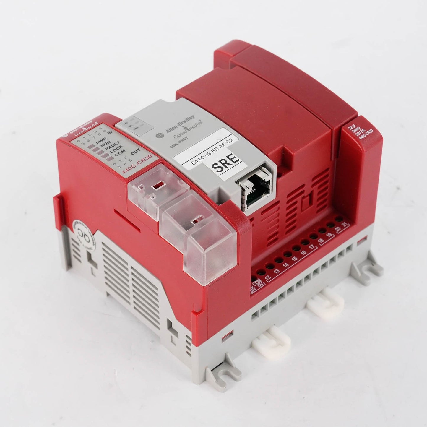 Allen Bradley 440C-CR30-22BBB Ser A Guardmaster Safety Relay + 440C-ENET