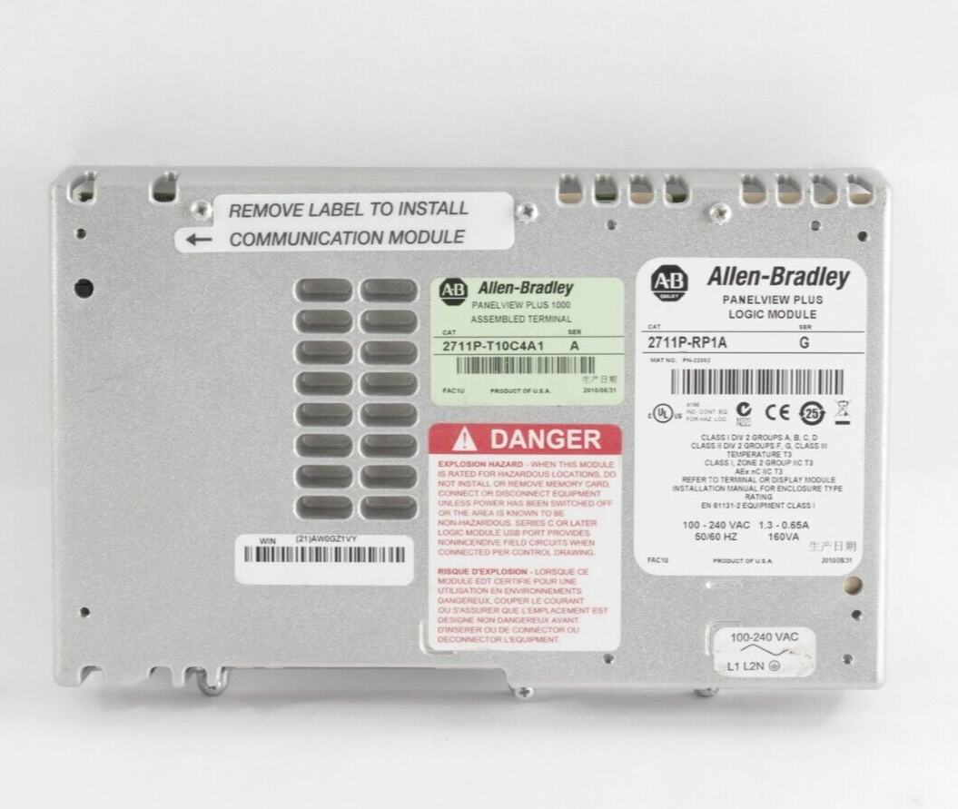 Allen Bradley 2711P-RP1A Ser G Logic Module