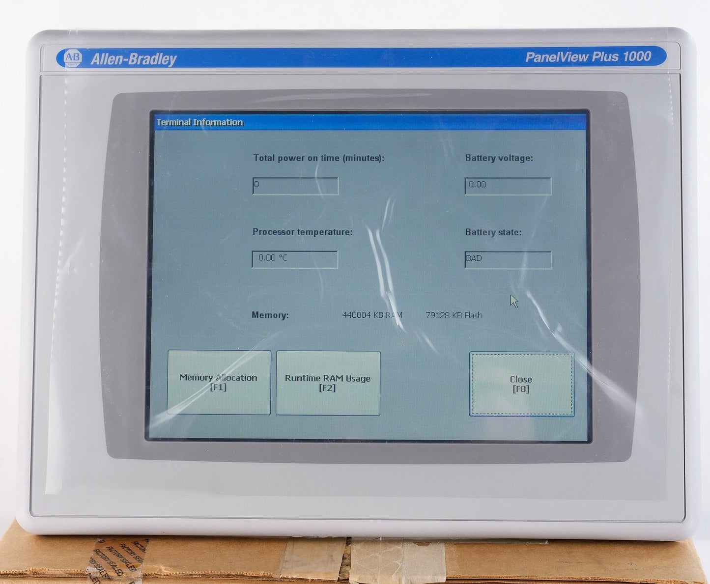 Allen Bradley 2711P-T10C4D8 /A PanelView Plus 1000 + RP8D/B - Open Box