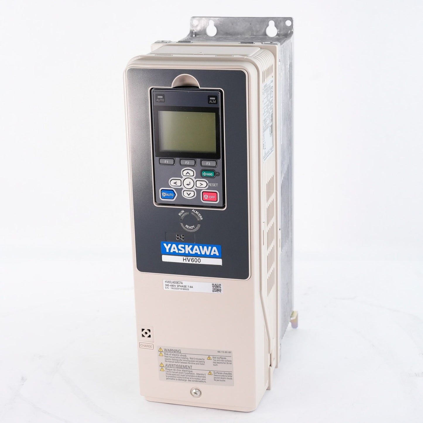 Yaskawa CIPR-HV60U4008CFAA-AAAAHA Rev A 480V 7.5A 5HP AC Drive - Open Box