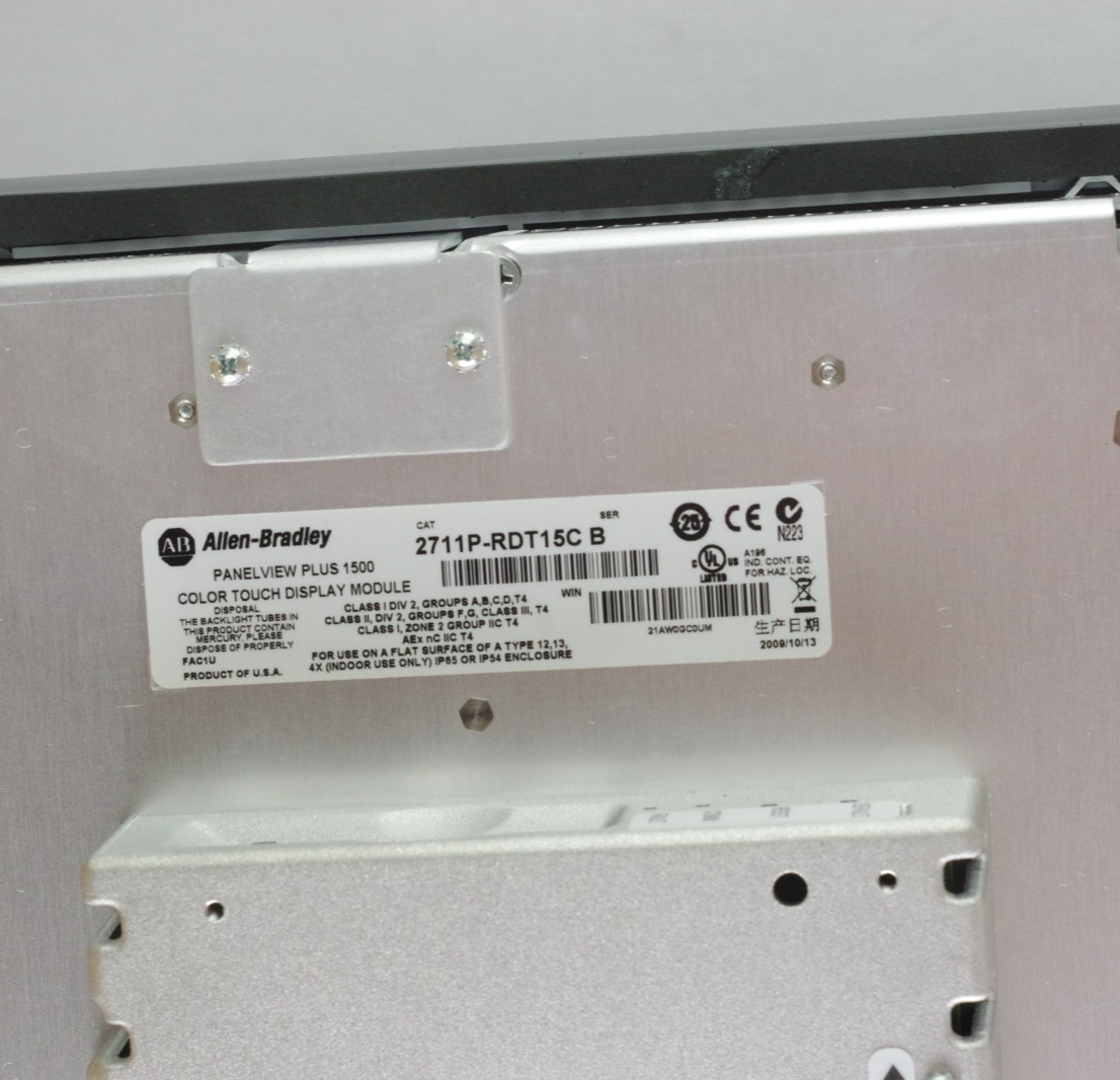 Allen Bradley 2711P-T15C4A7 /A PanelView Plus 15" Terminal 2711p-RP7A G + RDT15C