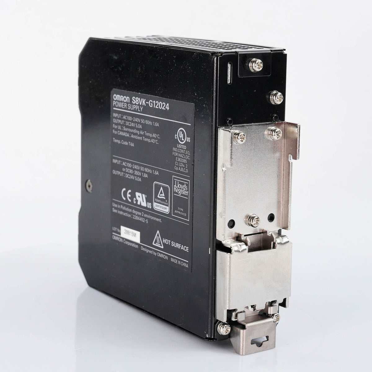 Omron S8VK-G12024 Power Supply 24VDC 5A 120W 100-240VAC DIN Rail S8VKG12024