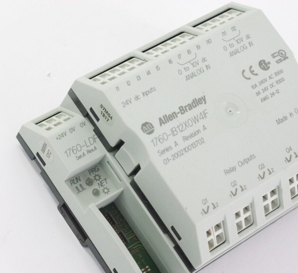 Allen Bradley 1760-IB12X0W4IF Ser A Rev A I/O Combination Module 1760-LDF No Box