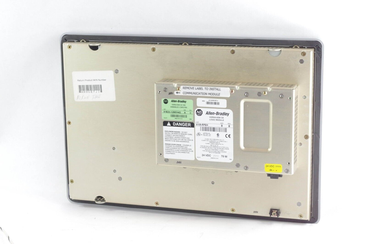 Allen Bradley 6182H-12BEH4D Ser A Rev C VERSAVIEW CE 1250 COMPUTER | 6189-RPEH B