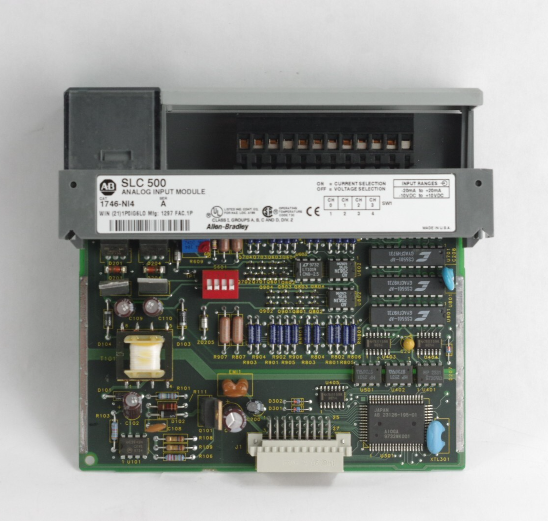 Allen Bradley 1746-NI4 /A SLC 500 Analog Input Module w/ Cover