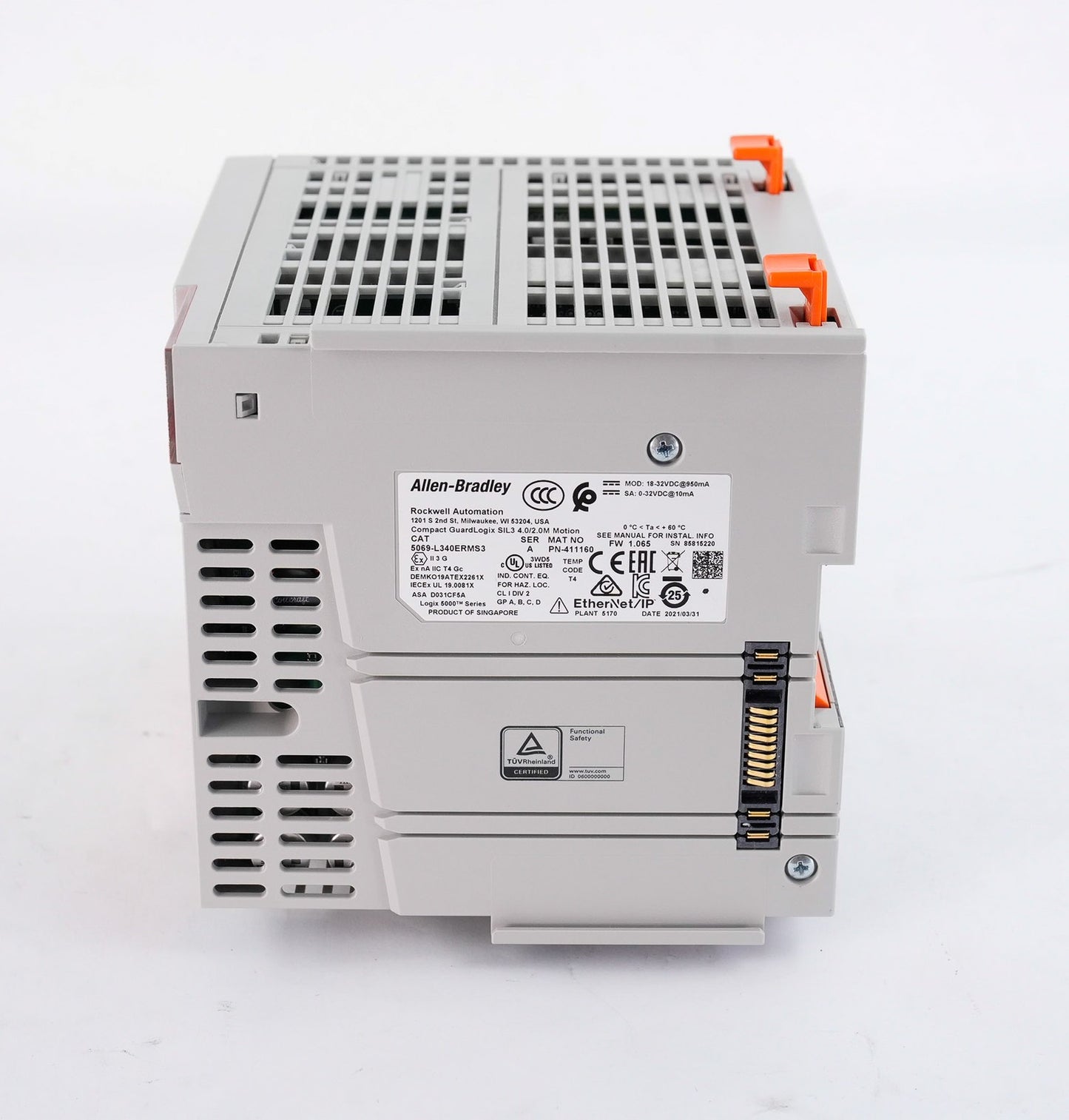Allen Bradley 5069-L340ERMS3 /A Compact GuardLogix 5380 SIL3 Safety Controller