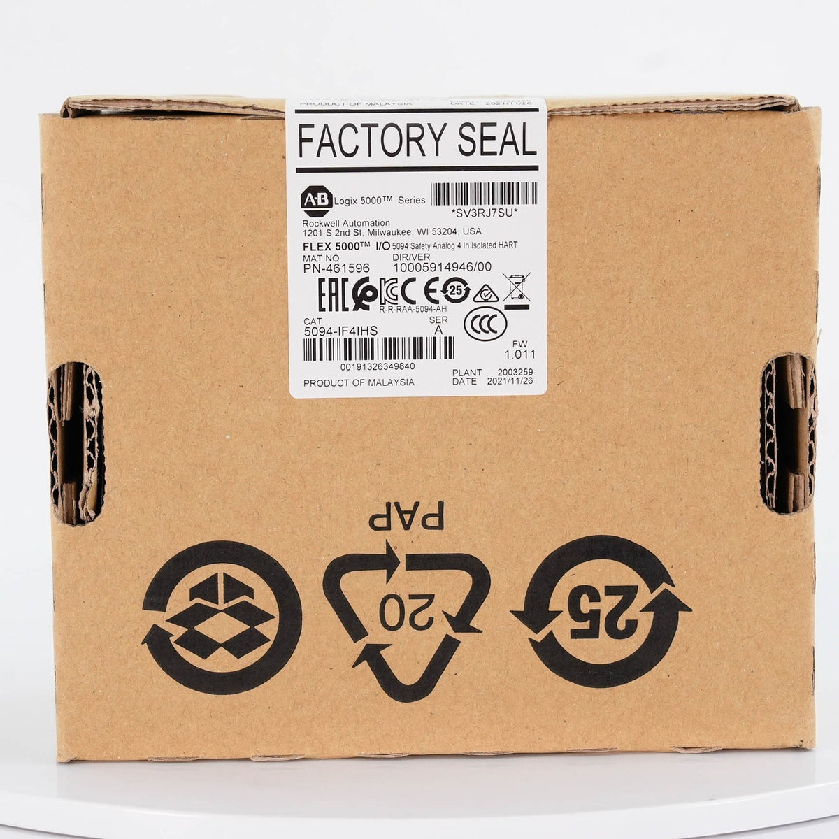 Allen Bradley 5094-IF4IHS FLEX 5000 4-Channel Isolated High Speed Analog Input 5