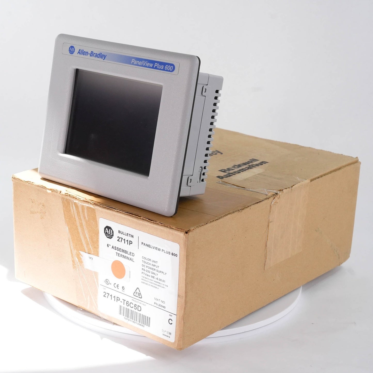 Allen Bradley 2711P-T6C5D /C PanelView Plus 600 Color Touch 24VDC 2711PT6C5D HMI