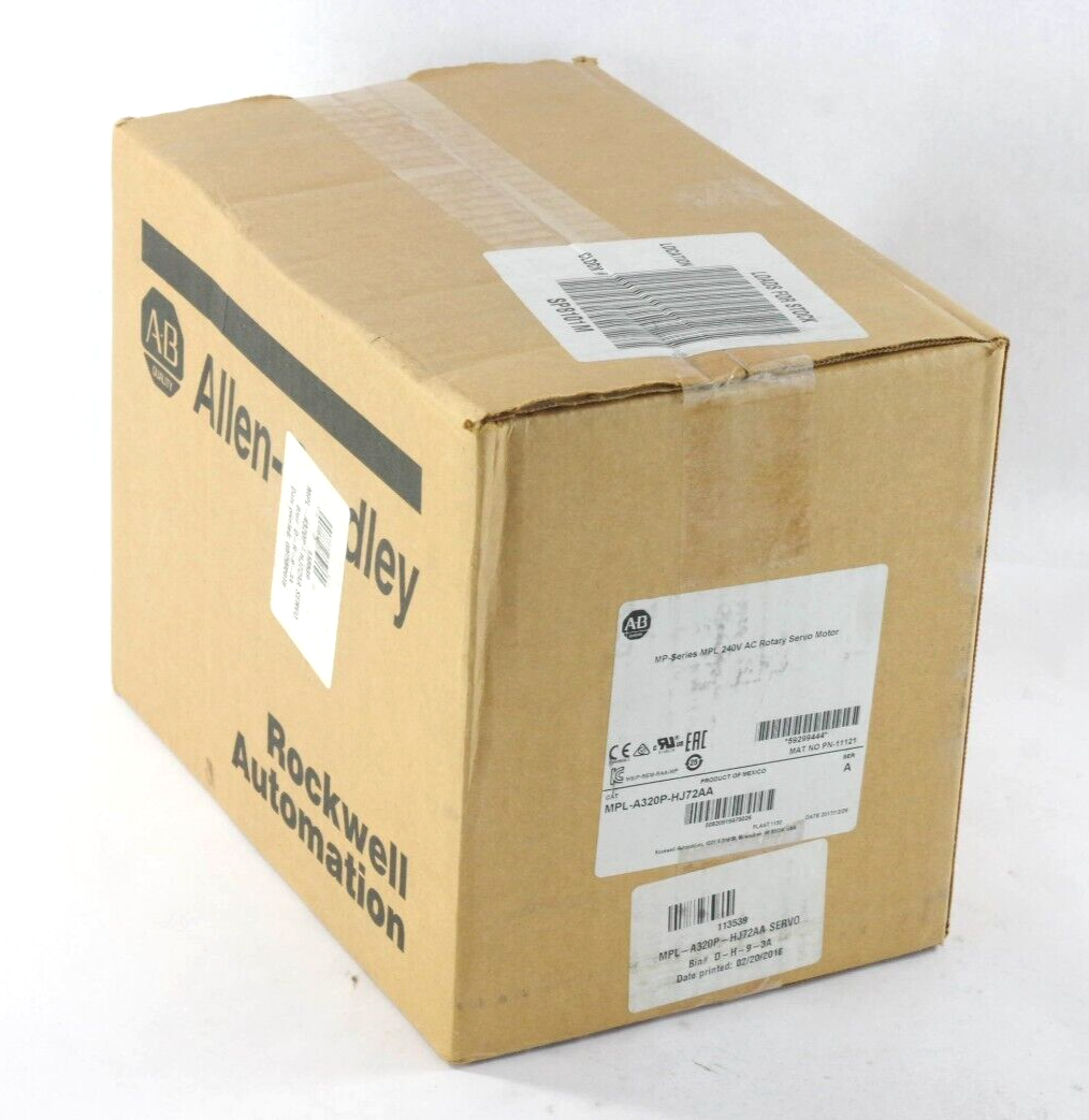 2017 Allen-Bradley MPL-A320P-HJ72AA Ser A AC Servo Motor - Sealed Surplus